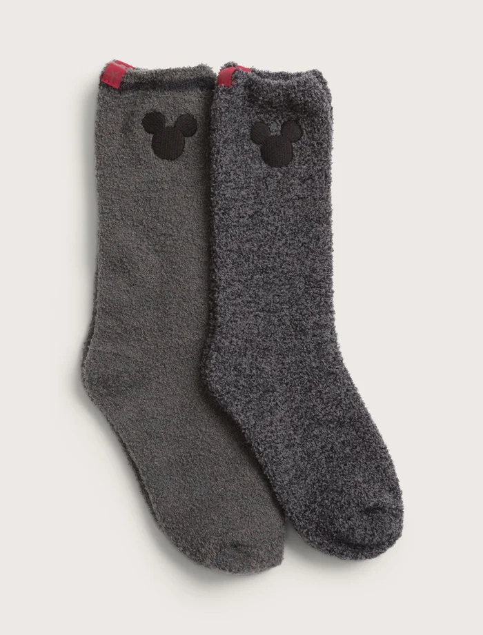 CozyChic® Classic Disney Youth Mickey Mouse 2-Pack Socks