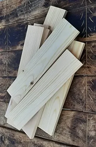Craft House Wooden Plank For Macrame Wall Hanging Plant Hanger/Other Art & Craft Projects Wall/Ceiling Panel (12 Inch 10)
