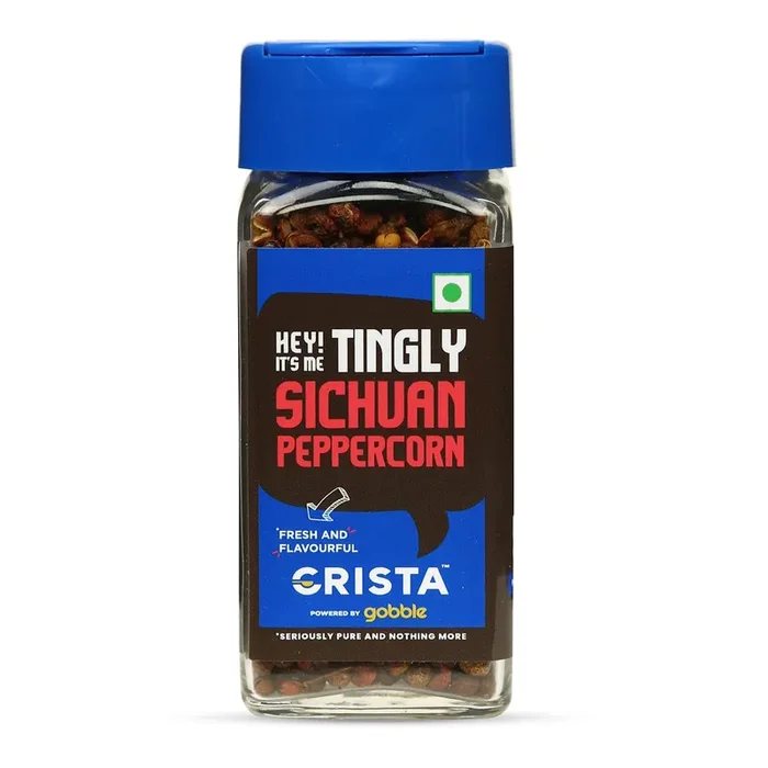 CRISTA 40 gms Sichuan Peppercorn Seeds for Indian Chinese & Thai Cuisine Farm Fresh & Zero added Colours Fillers Additives & Preservatives
