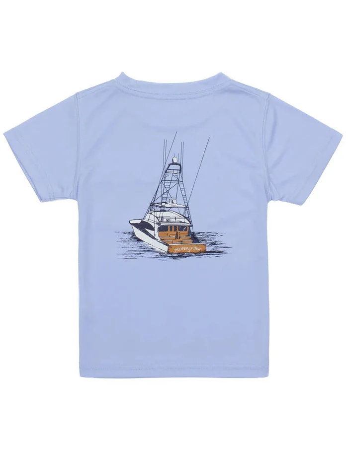 DEEP WATERS LIGHT BLUE PERFORMANCE TEE