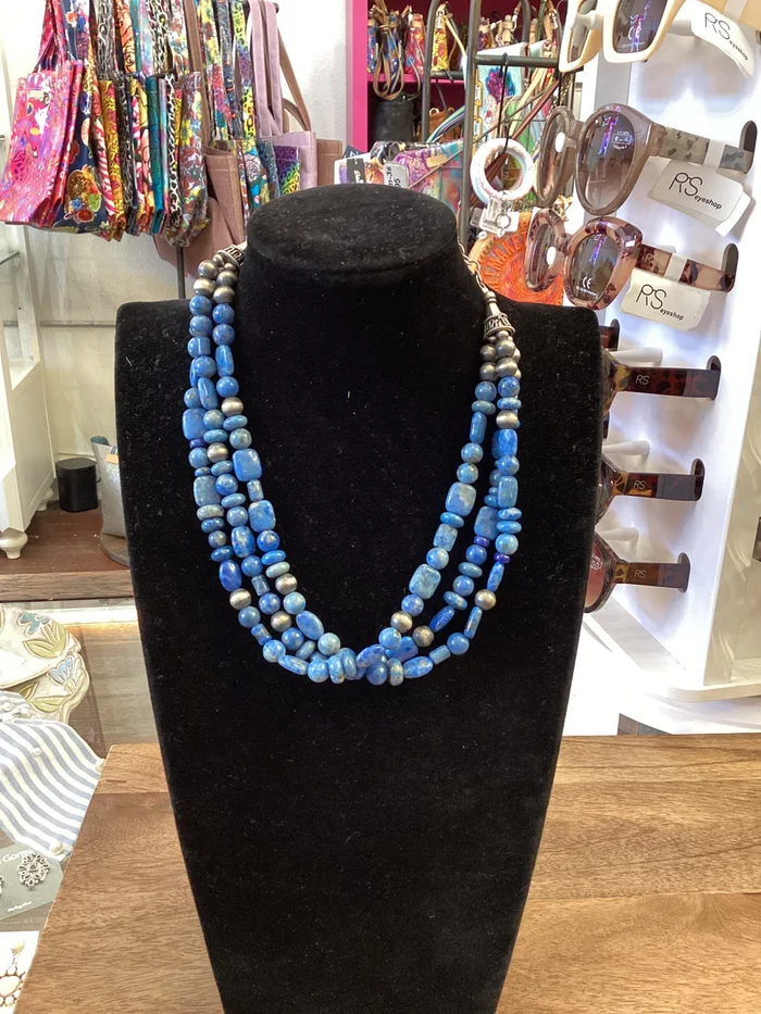 Denim Lapis Necklace