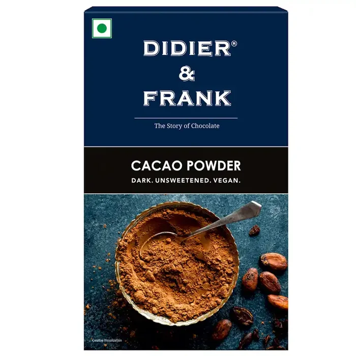 Didier & Frank Pure Cacao Powder Unsweetened Dark 80g (Use for Cake Baking Hot Chocolate Milkshake)