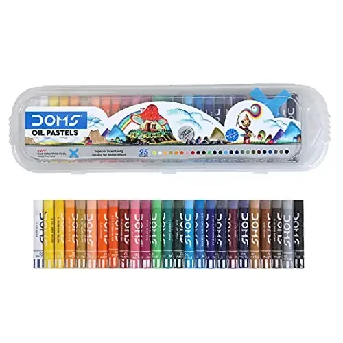 DOMS OIL PASTELS PACK OF 25 COLOR SHADES
