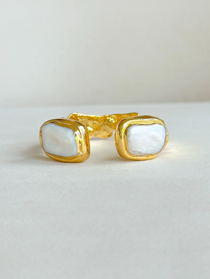 Easton Elle- Pearl Medium Mist Cuff Bracelet