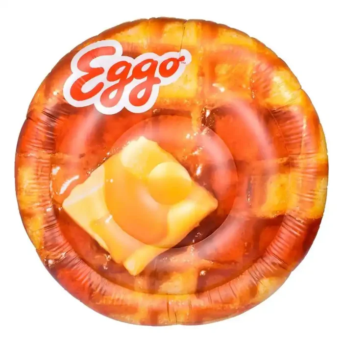 Eggo Waffle 5‘ Pool Float Novelty Water Float for Ages 14+