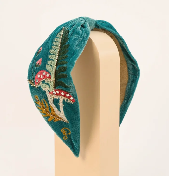Embroidered Wide Headband