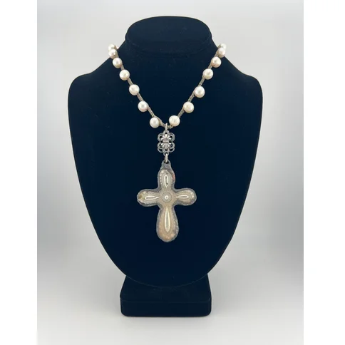 Enamel Cross Pendant Necklace