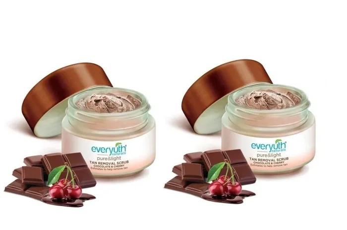 Everyuth Naturals Chocolate and Cherry Tan Removal Scrub (50 gm*2qty)