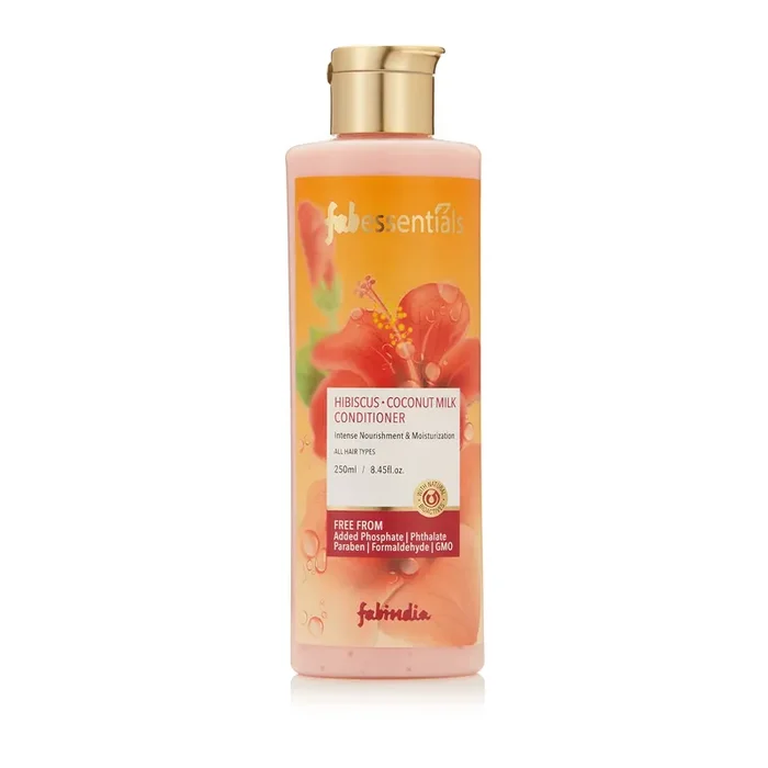 Fabessentials Hibiscus Coconut Milk Conditioner Aloe Vera Extract Stimulates Hair Growth 250 ml