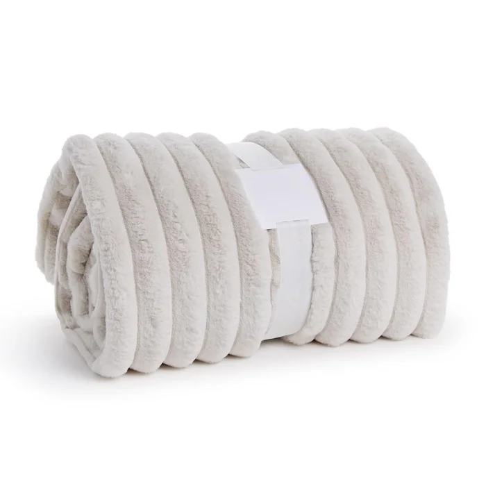 Faux Fur Throw – White