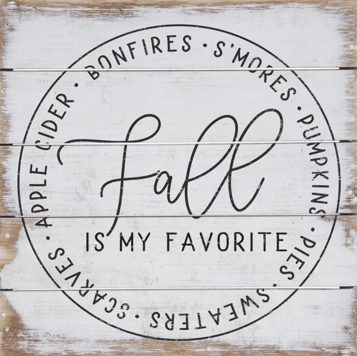 Favorite Fall Things Pallet Sign