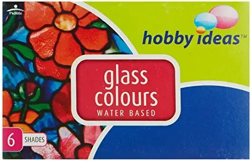 Fevicryl Hobby Ideas Glass Colours Water Based-6 Shades