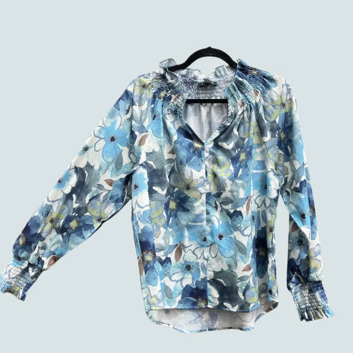 Floral Smocked Blouse