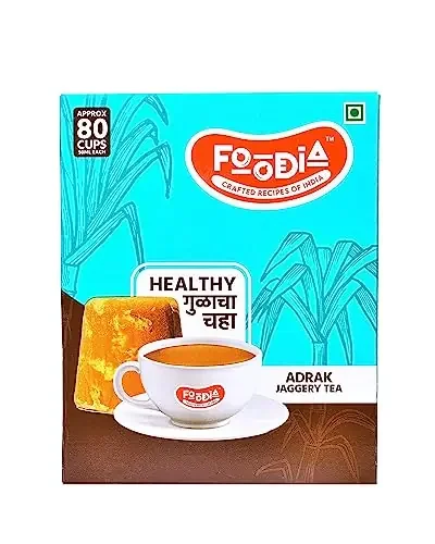 FOODIA Jaggery Adrak Tea 440gm