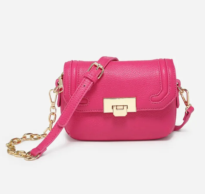 Fuchsia Casablanca Detailed Snap Crossbody