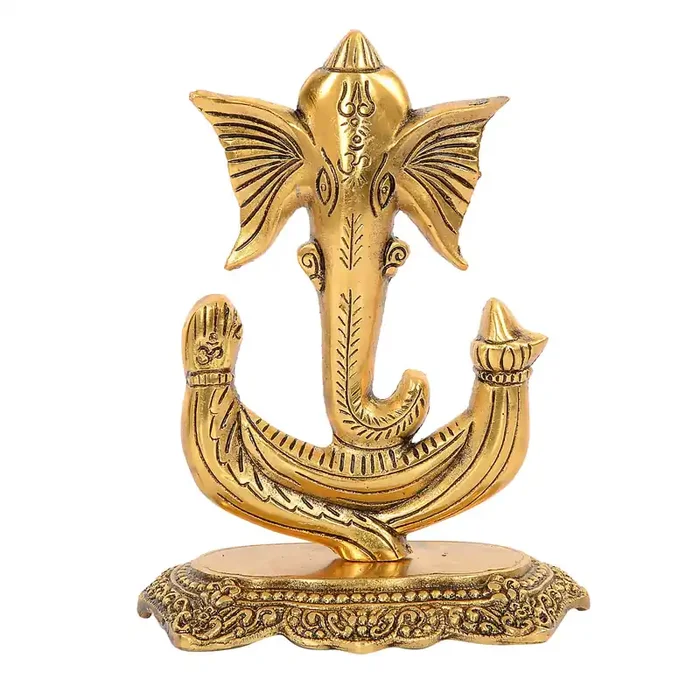 Ganesha Sitting Statue Ganesha Statue Ganesha Idol Ganesha Statue for Good Luck Ganesha Idol for Happiness Ganesha Figure for Good Fortune Ganesha Statue for Home Decor & Gift.