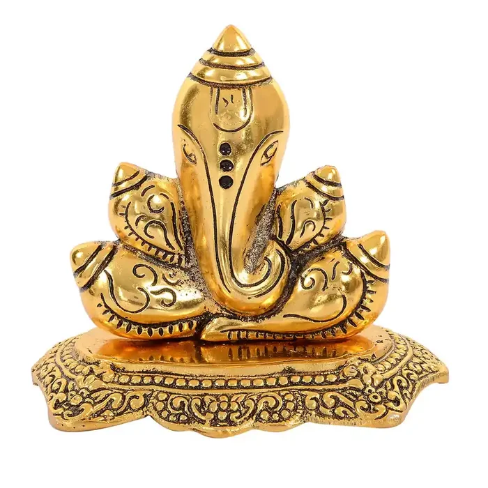 Ganesha Sitting Statue Ganesha Statue Ganesha Idol Ganesha Statue for Good Luck Ganesha Idol for Happiness Ganesha Figure for Good Fortune Ganesha Statue for Home Decor & Gift.