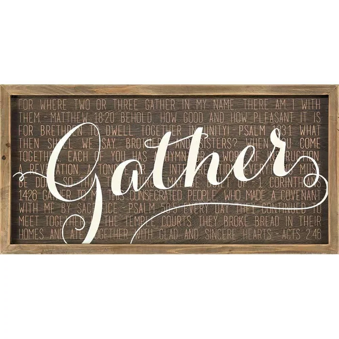 Gather Wall Plaque