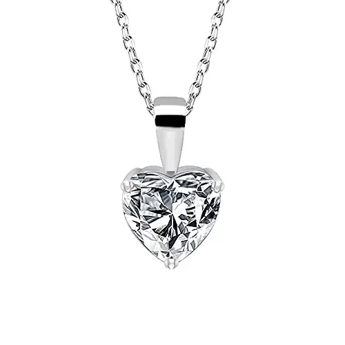 GIVA 925 Sterling Silver Anushka Sharma Solitaire Necklace Gifts for Girlfriend Gifts for Women & Girls With Certificate of Authenticity and 925 Stamp 6 Month Warranty*