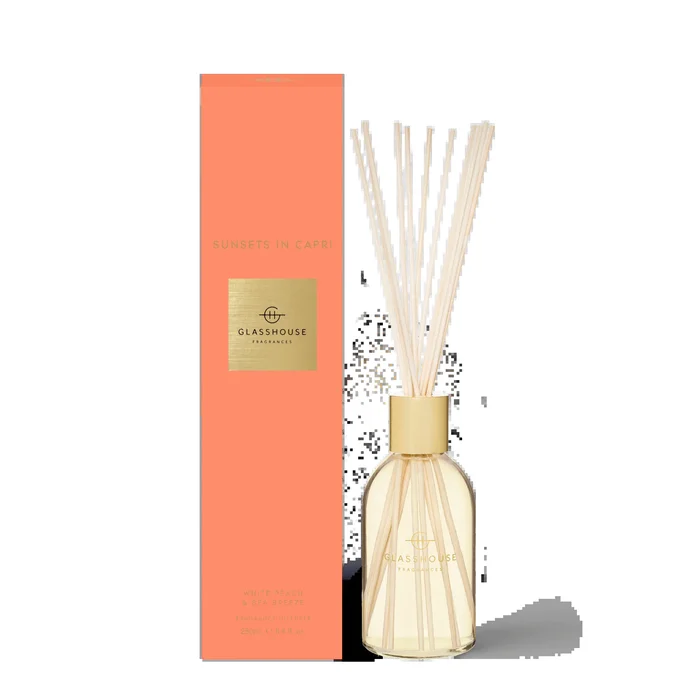 Glasshouse Fragrances 250ml Diffuser – Sunsets In Capri