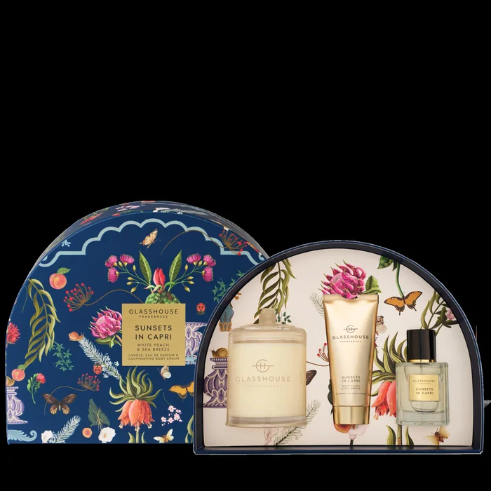 Glasshouse Fragrances Gift Set – Sunsets In Capri