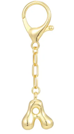 Gold Initial Keychain