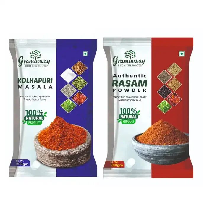 Graminway Kolhapuri Masala and Rasam Powder 2 x 200gm