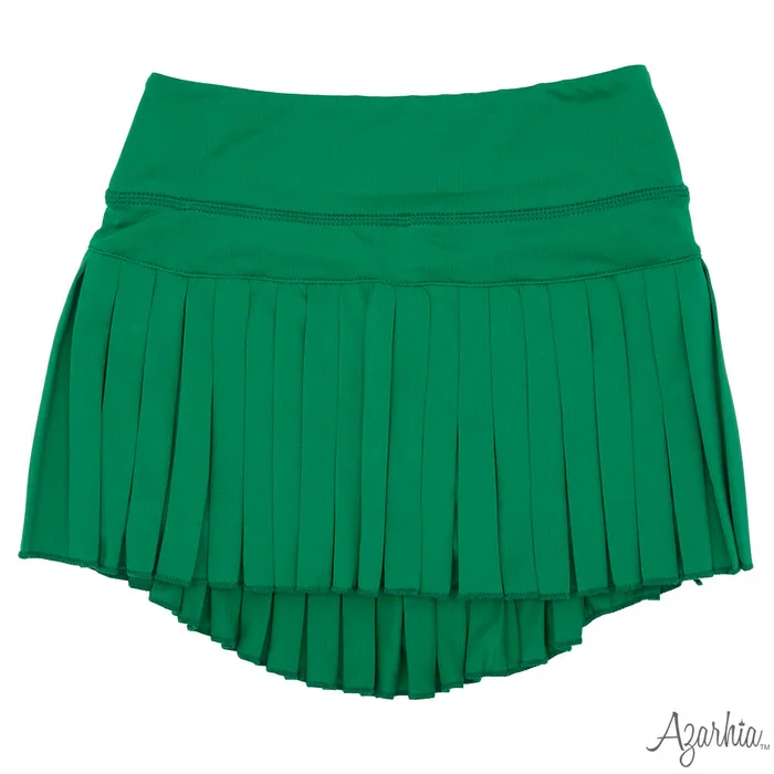 GREEN MINI PLEATED SKORT