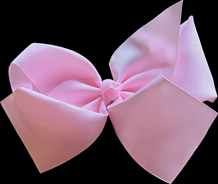 Hair Bow – Light Pink 8″