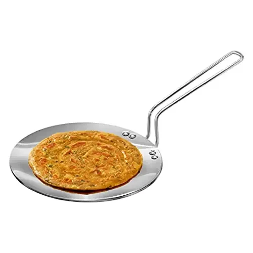Hawkins Tri-Ply Stainless Steel Tava 22 cm 3.5mm Induction Compatible