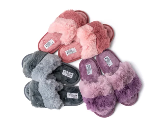 Hello Mello Cotton Candy Puff Slippers