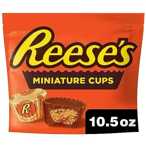 Hershey‘s Reese‘s Miniature Cups Milk Chocolate & Peanut Butter Share Pack 297 g Orange (Imported)
