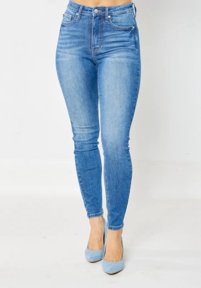 High Waist Tummy Control Skinny Jeans – Judy Blue