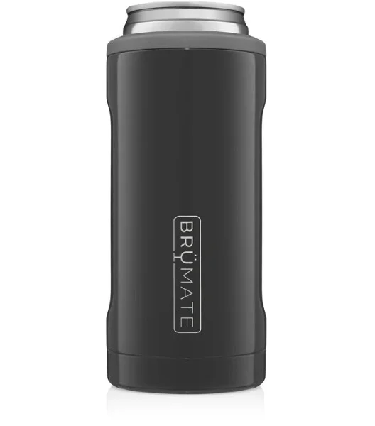 Hopsulator Slim Can Cooler 12oz Charcoal