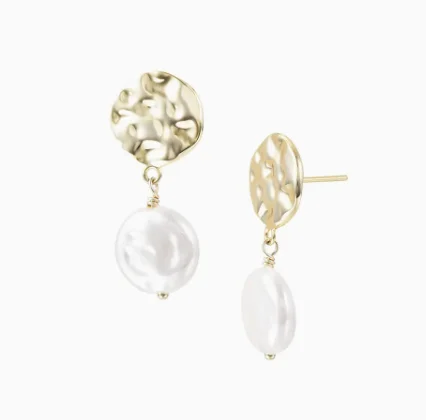 Horizon Pearl Stud Earrings