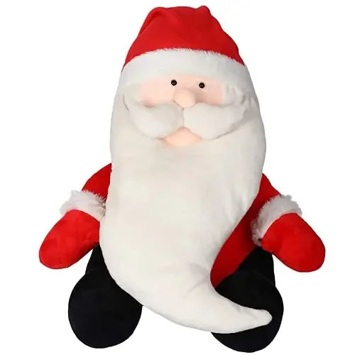 HUG ‘n‘ FEEL SOFT TOYS Santa Claus Soft Toys, Baby Toys, Kids Toy, Soft Toy, Toy for Girl, Birthday Gift for Girl, Christmas Decorations for Home, Toy Gift for Girls, Toys Gift Items, (35cm, Red)