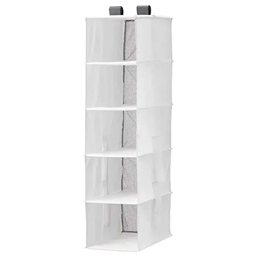 Ikea Painted Storage with 5 compartments (White 25x40x98 cm)