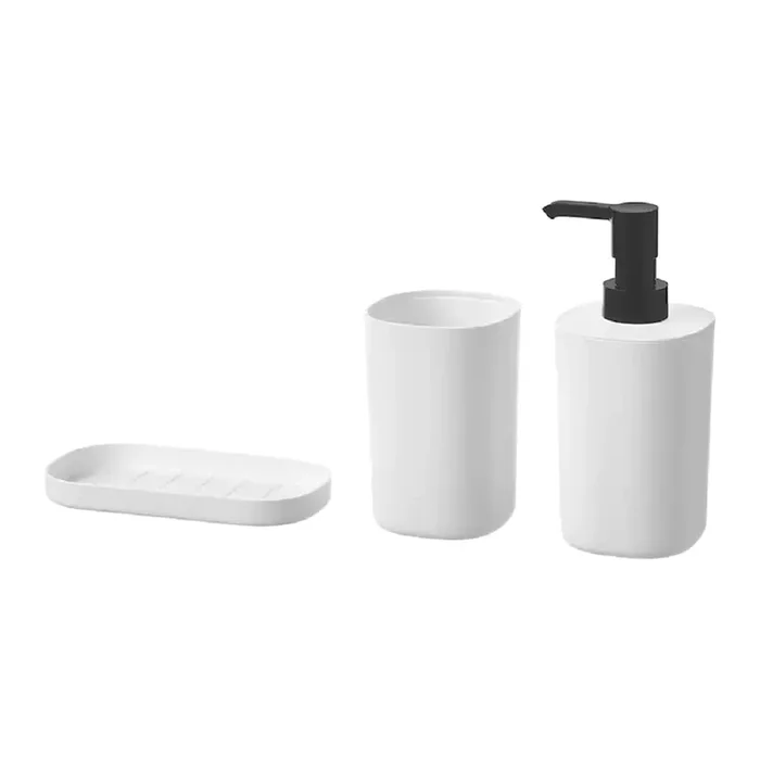 Ikea STORAVAN 3-Piece Bathroom Set White