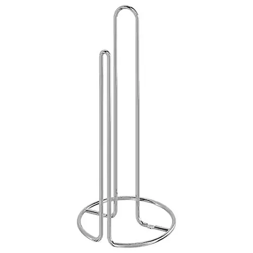 Ikea TORKAD Kitchen roll Holder Silver-Colour with TSS Cotton Balls (5 Pieces)