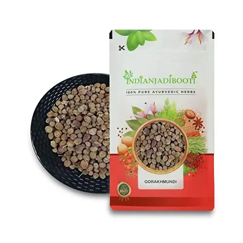 IndianJadiBooti Gorakhmundi multi purpose herbal supplement for men and women Sphaeranthus Indicus East Indian Globe Thistle, 100 Grams Pack