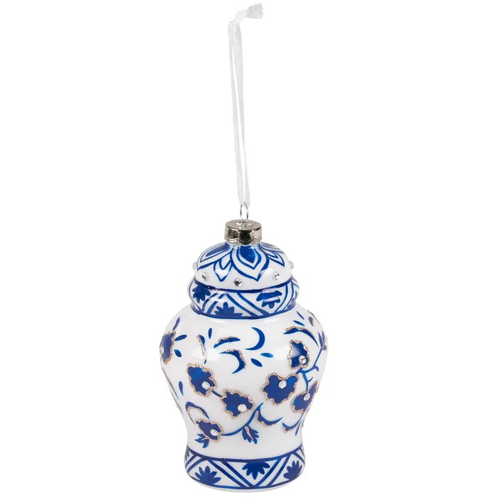 INDIGO GINGER JAR ORNAMENT