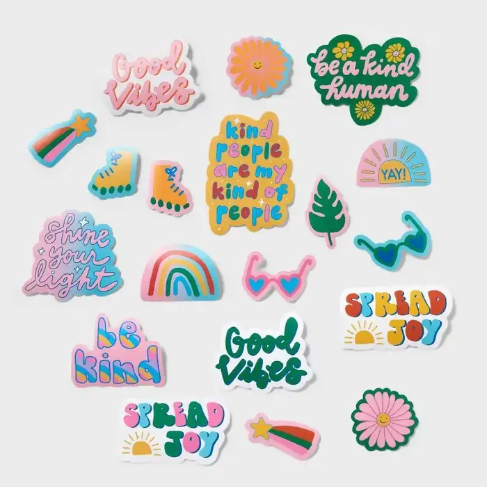 Inspirational Stickers – Spritz™ Multi-Colored Party Favors for Kids, All Occasions, 20 Pack