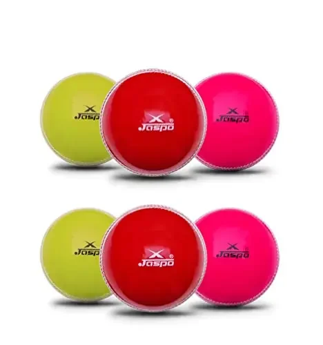 Jaspo T-20 Multicolor (Six PC.) Cricket Ball