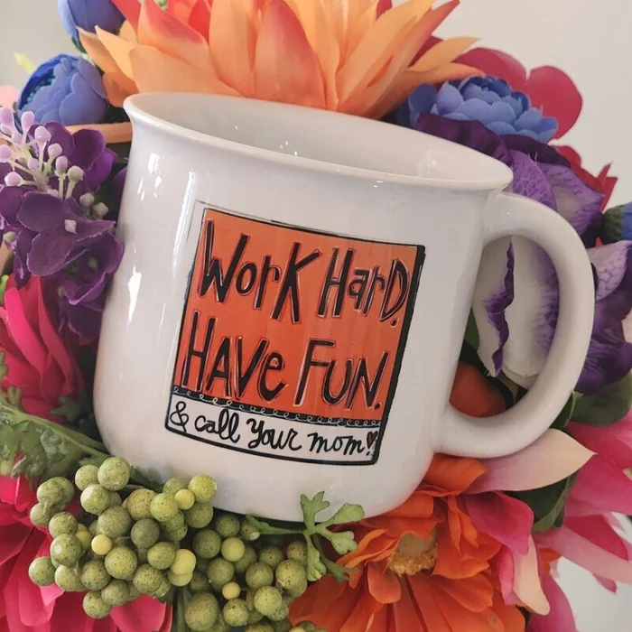Julie Abbott Art Call Mom Campfire Mug