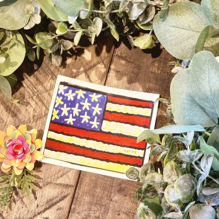 Julie Abbott Art Flag Sticker