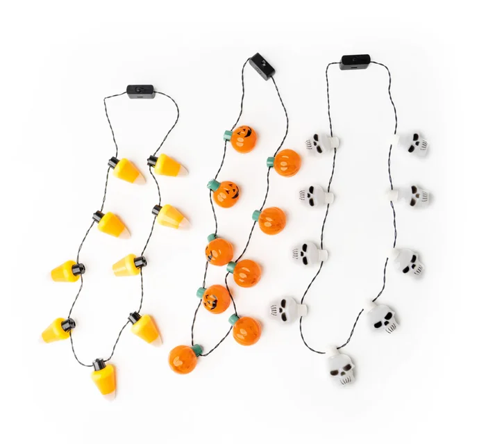 Jumbo Flashing Halloween Necklace