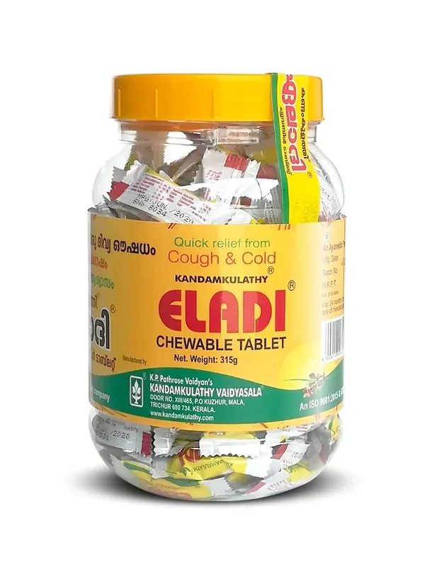 Kandamkulathy Eladi Candy – 315g JAR (Pack of 1)