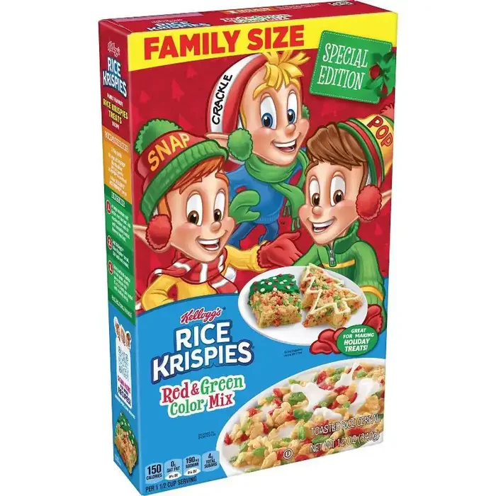 Kellogg‘s Rice Krispies Holiday Colors Cereal – 12.0oz