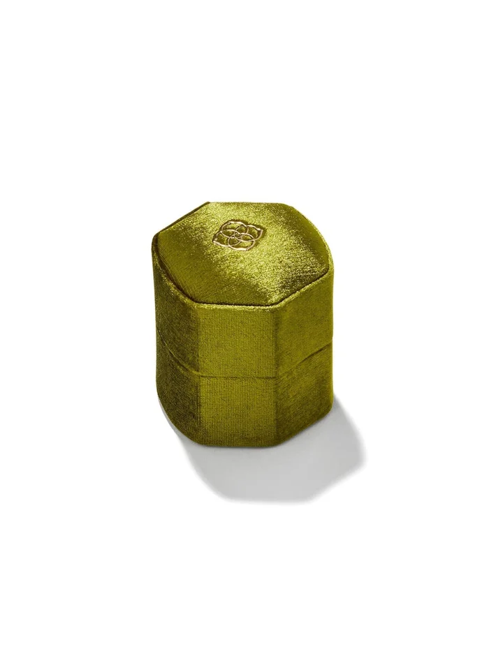 Kendra Scott Davis Small Case – Peridot Velvet