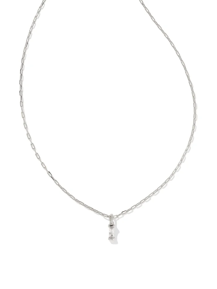 Kendra Scott Phoebe Short Pendant Necklace – Silver